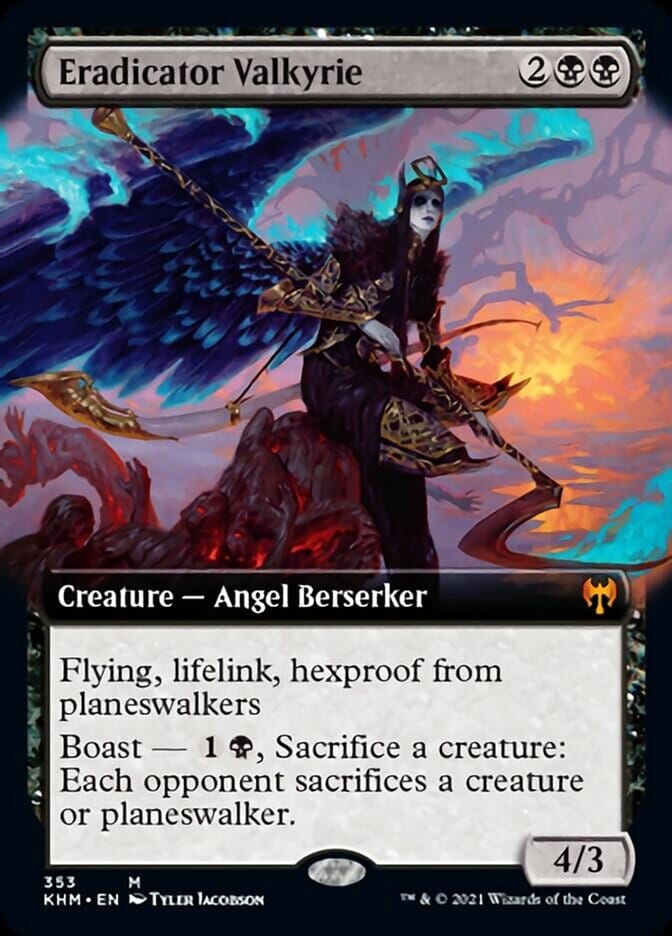 Eradicator Valkyrie (Extended Art) [Kaldheim] MTG Single Magic: The Gathering  | Multizone: Comics And Games
