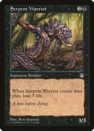 Serpent Warrior [Stronghold] MTG Single Magic: The Gathering  | Multizone: Comics And Games