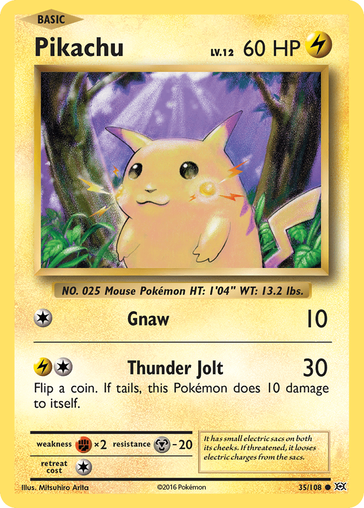 Pikachu (35/108) [XY: Evolutions] Pokemon Single Pokémon  | Multizone: Comics And Games