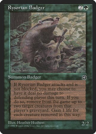 Rysorian Badger [Homelands] MTG Single Magic: The Gathering  | Multizone: Comics And Games