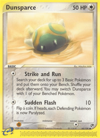 Dunsparce (60/100) [EX: Sandstorm] Pokemon Single Pokémon  | Multizone: Comics And Games