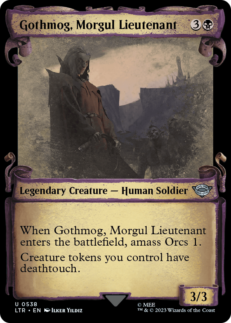 Gothmog, Morgul Lieutenant [The Lord of the Rings: Tales of Middle-Earth Showcase Scrolls] MTG Single Magic: The Gathering  | Multizone: Comics And Games