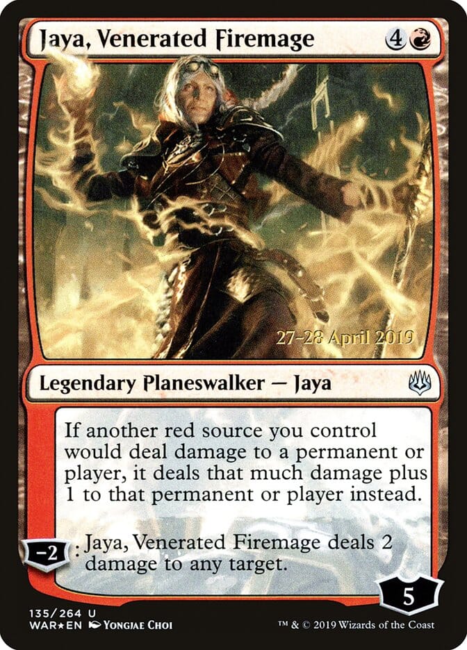 Jaya, Venerated Firemage [War of the Spark Prerelease Promos] MTG Single Magic: The Gathering  | Multizone: Comics And Games