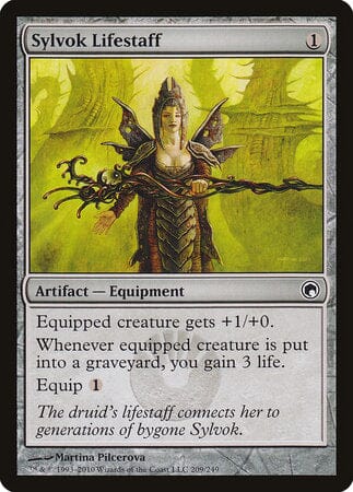 Sylvok Lifestaff [Scars of Mirrodin] MTG Single Magic: The Gathering  | Multizone: Comics And Games