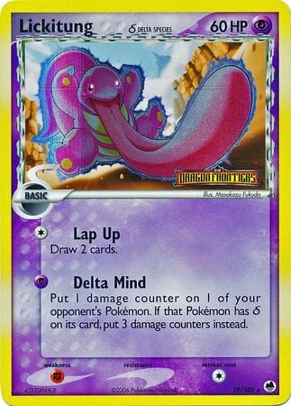 Lickitung (19/101) (Delta Species) (Stamped) [EX: Dragon Frontiers] Pokemon Single Pokémon  | Multizone: Comics And Games