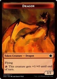Dragon (001) // Zombie Double-Sided Token [Game Night 2019 Tokens] MTG Single Magic: The Gathering  | Multizone: Comics And Games