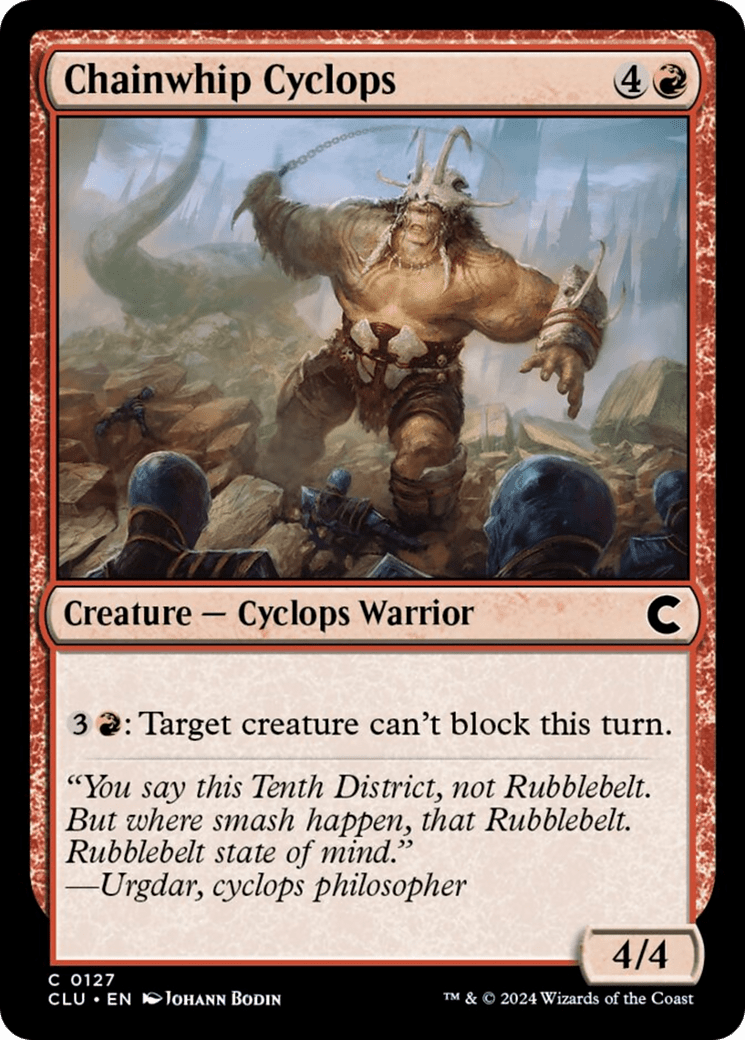 Chainwhip Cyclops [Ravnica: Clue Edition] MTG Single Magic: The Gathering  | Multizone: Comics And Games