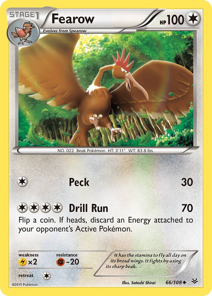 Fearow (66/108) [XY: Roaring Skies] Pokemon Single Pokémon  | Multizone: Comics And Games