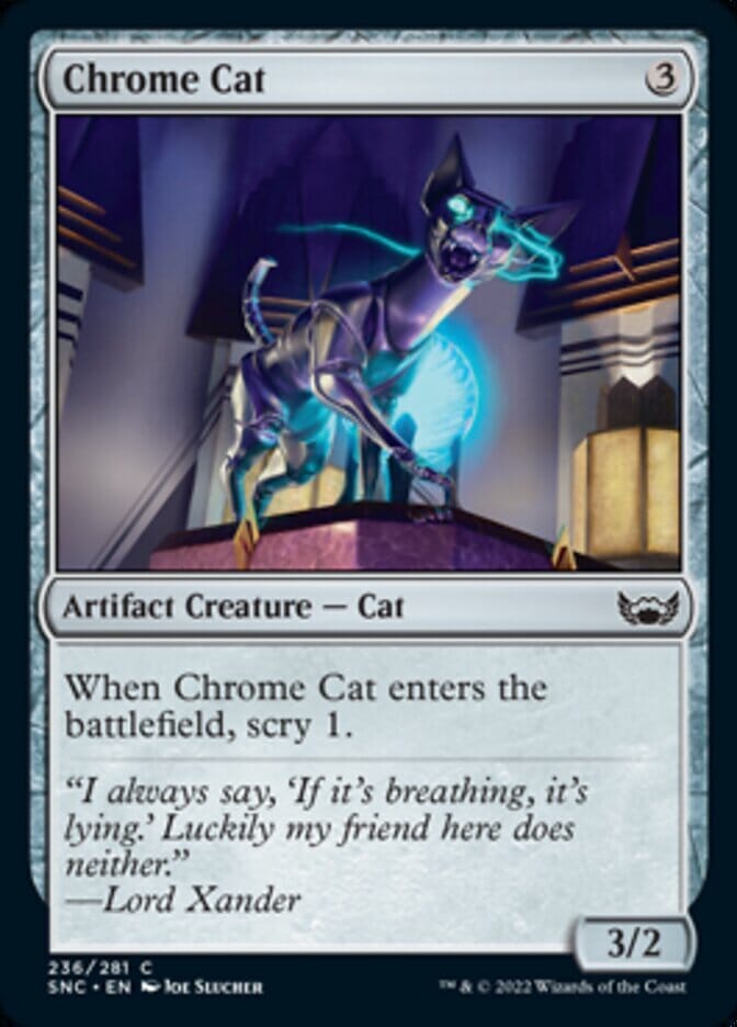 Chrome Cat [Streets of New Capenna] MTG Single Magic: The Gathering  | Multizone: Comics And Games