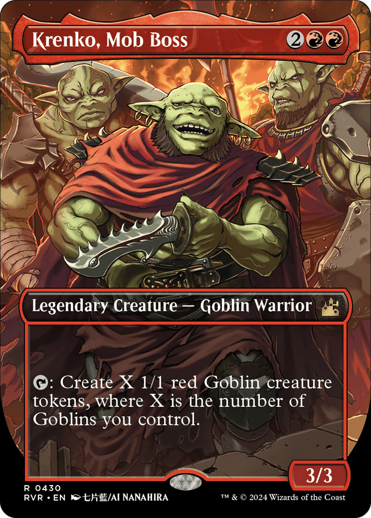 Krenko, Mob Boss (Anime Borderless) [Ravnica Remastered] MTG Single Magic: The Gathering  | Multizone: Comics And Games