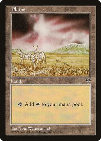 Plains (Zebra) [Mirage] MTG Single Magic: The Gathering  | Multizone: Comics And Games