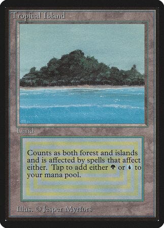 Tropical Island [Limited Edition Beta] MTG Single Magic: The Gathering  | Multizone: Comics And Games