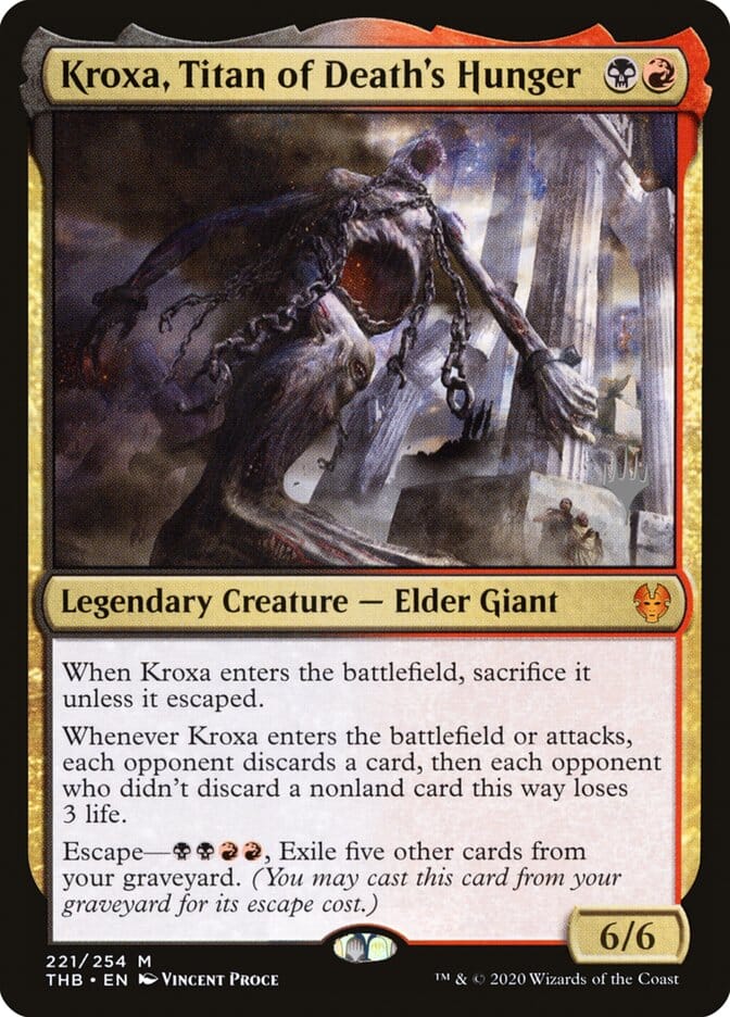 Kroxa, Titan of Death's Hunger (Promo Pack) [Theros Beyond Death Promos] MTG Single Magic: The Gathering  | Multizone: Comics And Games