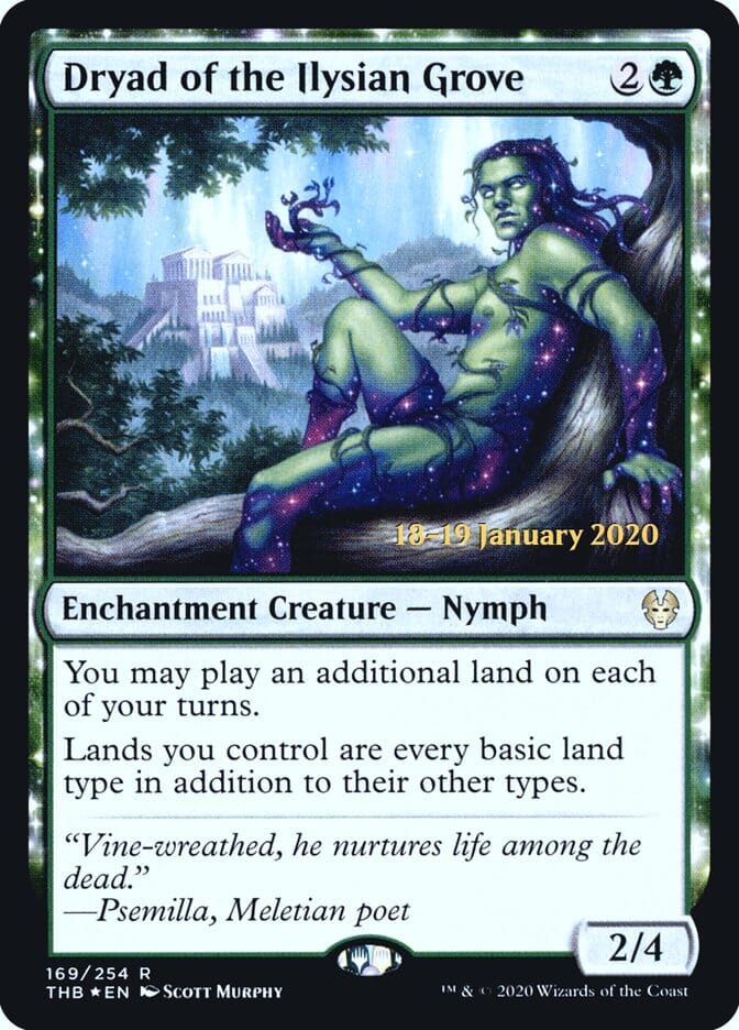 Dryad of the Ilysian Grove [Theros Beyond Death Prerelease Promos] MTG Single Magic: The Gathering  | Multizone: Comics And Games