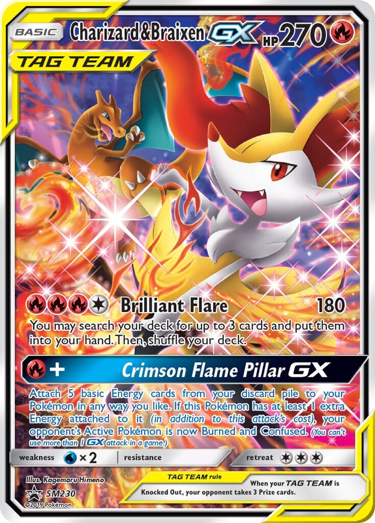 Charizard & Braixen GX (SM230) [Sun & Moon: Black Star Promos] Pokemon Single Pokémon  | Multizone: Comics And Games
