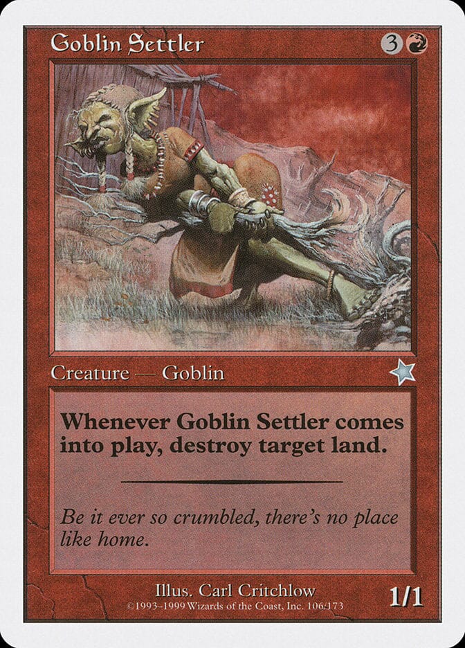Goblin Settler [Starter 1999] MTG Single Magic: The Gathering  | Multizone: Comics And Games