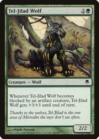 Tel-Jilad Wolf [Darksteel] MTG Single Magic: The Gathering  | Multizone: Comics And Games
