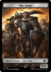 Orc Army (0019) // Food (0024) Double-Sided Token (Surge Foil) [The Lord of the Rings: Tales of Middle-Earth Tokens] MTG Single Magic: The Gathering  | Multizone: Comics And Games