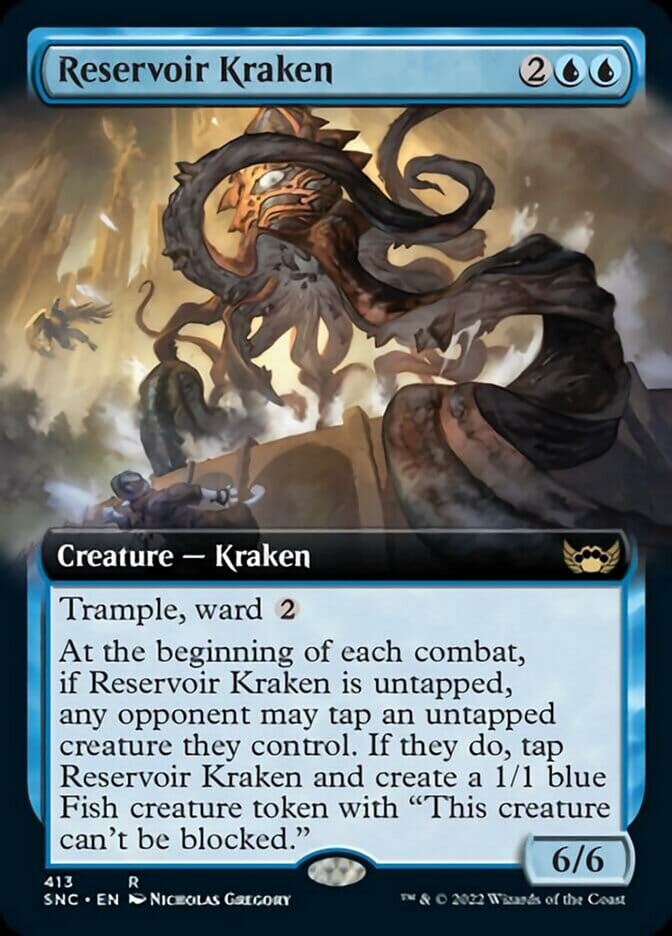 Reservoir Kraken (Extended Art) [Streets of New Capenna] MTG Single Magic: The Gathering  | Multizone: Comics And Games