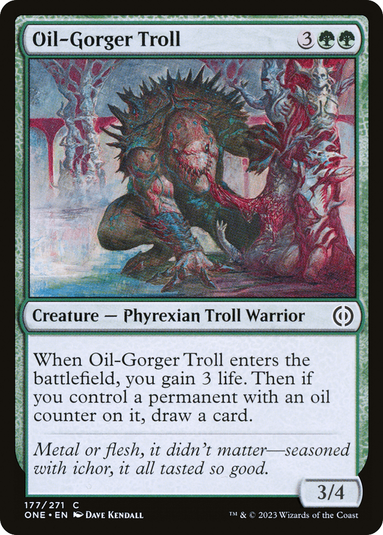Oil-Gorger Troll [Phyrexia: All Will Be One] MTG Single Magic: The Gathering  | Multizone: Comics And Games