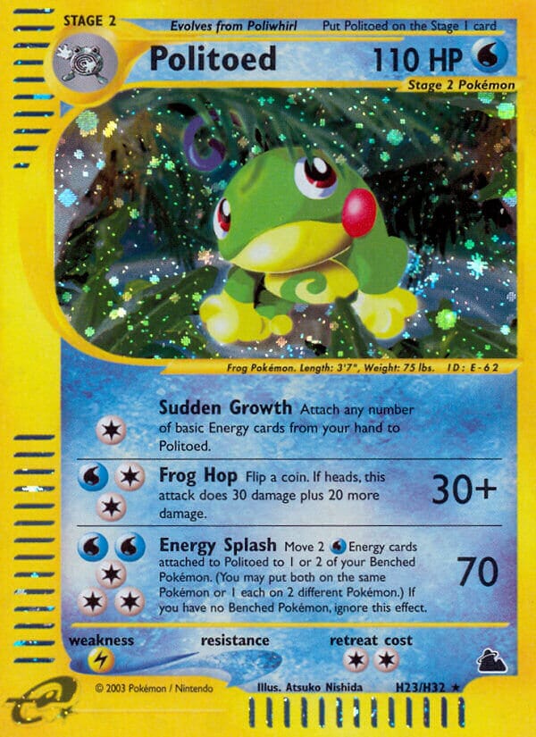 Politoed (H23/H32) [Skyridge] Pokemon Single Pokémon  | Multizone: Comics And Games