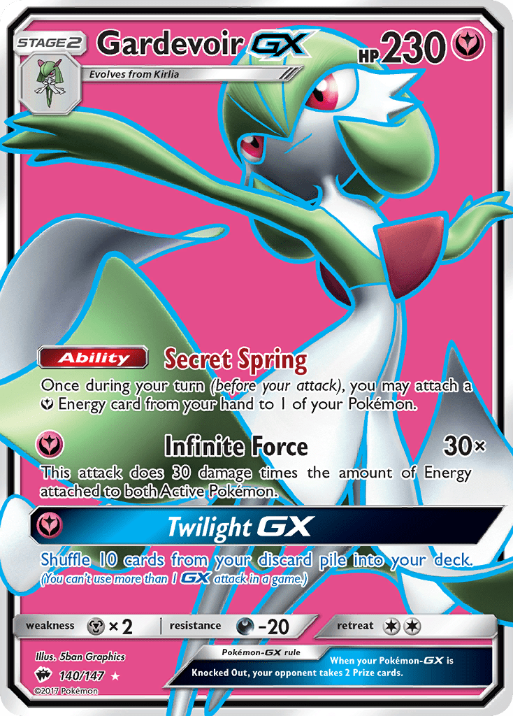 Gardevoir GX (140/147) [Sun & Moon: Burning Shadows] Pokemon Single Pokémon  | Multizone: Comics And Games