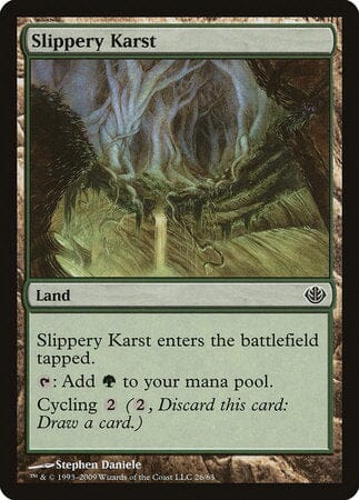 Slippery Karst [Duel Decks: Garruk vs. Liliana] MTG Single Magic: The Gathering  | Multizone: Comics And Games