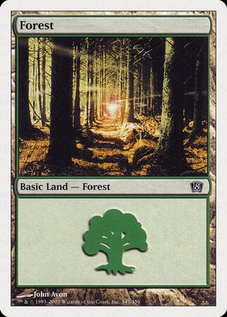 Forest (347) [Eighth Edition] MTG Single Magic: The Gathering  | Multizone: Comics And Games