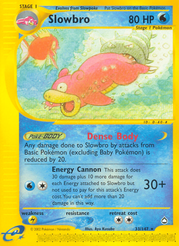 Slowbro (33/147) [Aquapolis] Pokemon Single Pokémon  | Multizone: Comics And Games