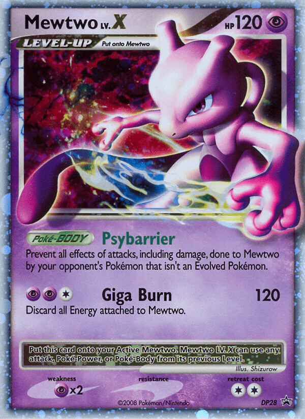 Mewtwo LV.X (DP28) [Diamond & Pearl: Black Star Promos] Pokemon Single Pokémon  | Multizone: Comics And Games