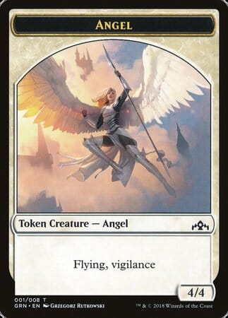 Angel Token [Guilds of Ravnica Tokens] MTG Single Magic: The Gathering  | Multizone: Comics And Games