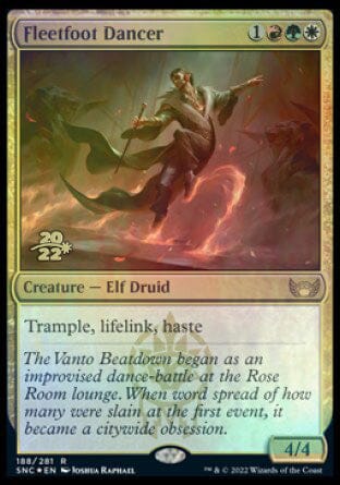Fleetfoot Dancer [Streets of New Capenna Prerelease Promos] MTG Single Magic: The Gathering  | Multizone: Comics And Games