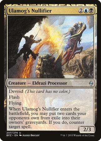 Ulamog's Nullifier [Battle for Zendikar] MTG Single Magic: The Gathering  | Multizone: Comics And Games