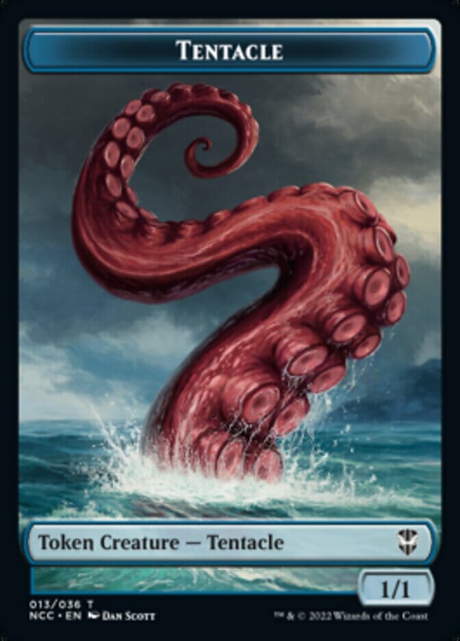 Tentacle // Champion of Wits Double-sided Token [Streets of New Capenna Commander Tokens] MTG Single Magic: The Gathering  | Multizone: Comics And Games