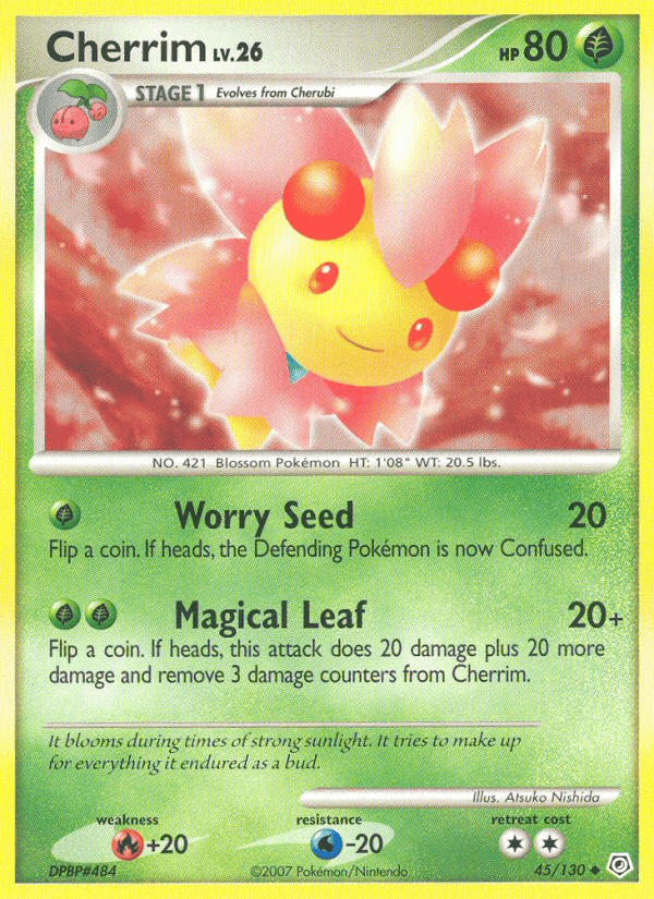 Cherrim (45/130) [Diamond & Pearl: Base Set] Pokemon Single Pokémon  | Multizone: Comics And Games