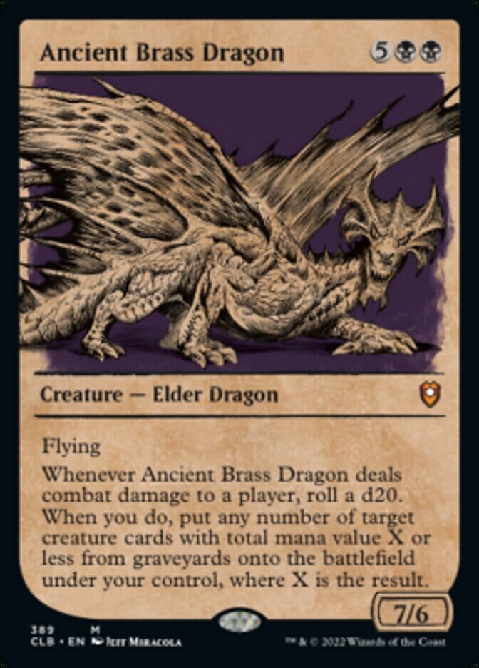 Ancient Brass Dragon (Showcase) [Commander Legends: Battle for Baldur's Gate] MTG Single Magic: The Gathering  | Multizone: Comics And Games