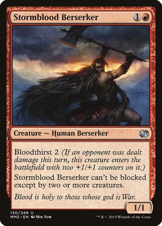 Stormblood Berserker [Modern Masters 2015] MTG Single Magic: The Gathering  | Multizone: Comics And Games