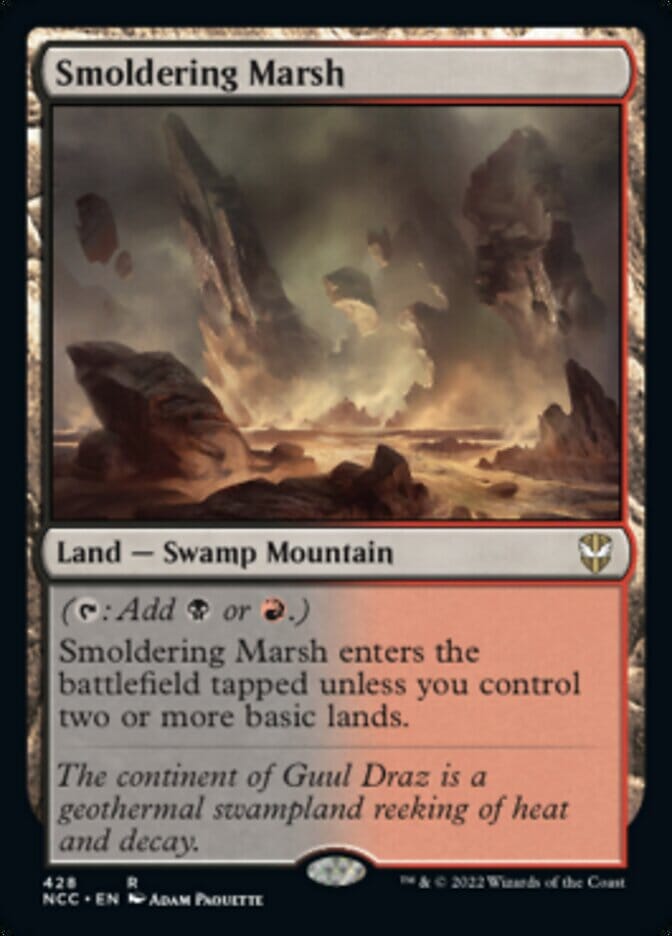 Smoldering Marsh [Streets of New Capenna Commander] MTG Single Magic: The Gathering  | Multizone: Comics And Games