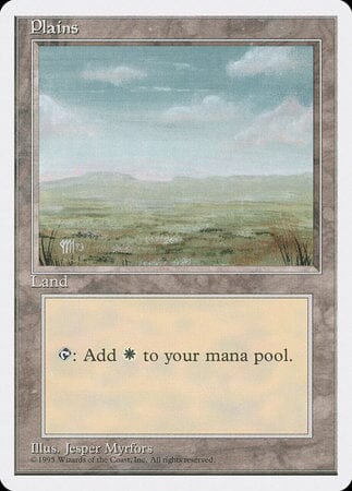 Plains (C) [Fourth Edition] MTG Single Magic: The Gathering  | Multizone: Comics And Games