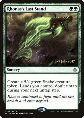 Rhonas's Last Stand [Hour of Devastation Promos] MTG Single Magic: The Gathering  | Multizone: Comics And Games