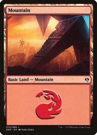 Mountain (75) [Duel Decks: Zendikar vs. Eldrazi] MTG Single Magic: The Gathering  | Multizone: Comics And Games