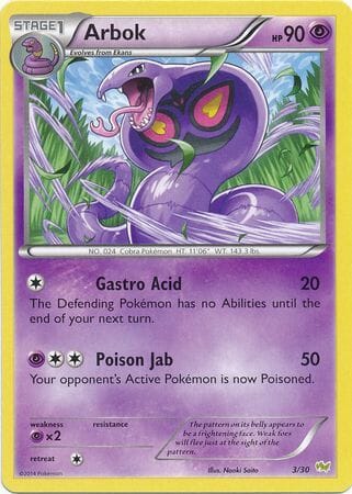 Arbok (3/30) [XY: Trainer Kit - Noivern] Pokemon Single Pokémon  | Multizone: Comics And Games