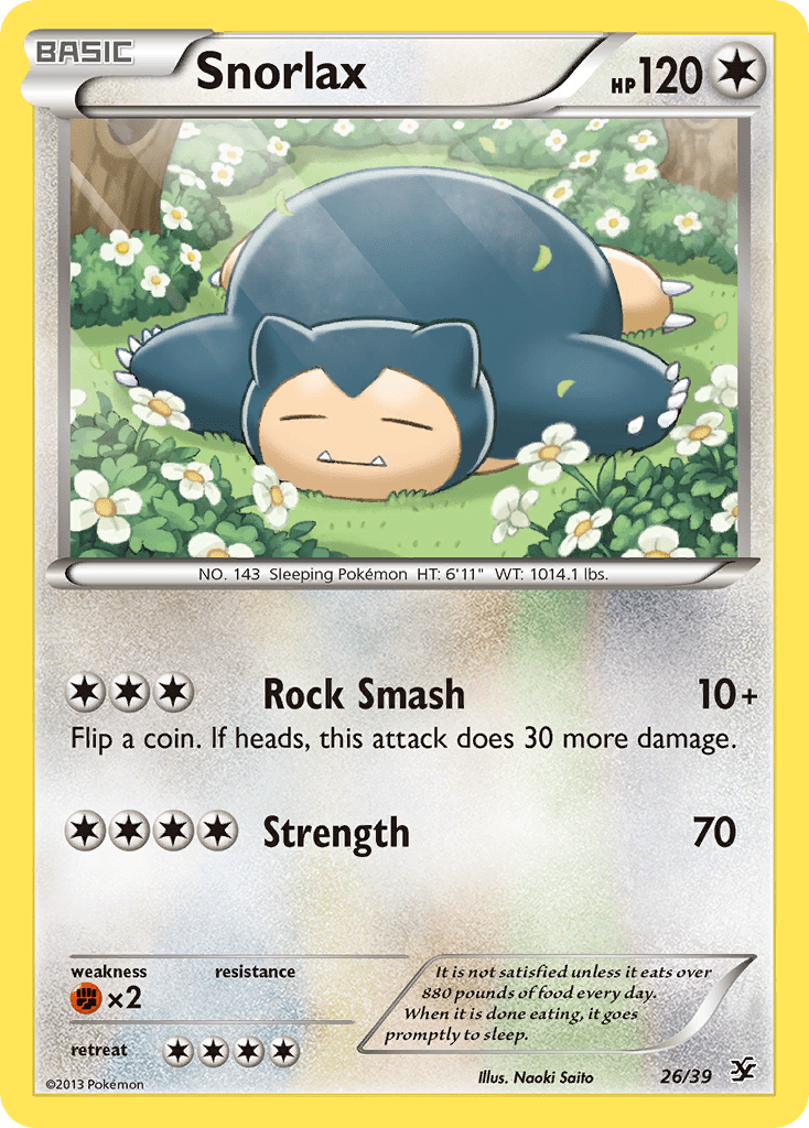 Snorlax (26/39) [XY: Kalos Starter Set] Pokemon Single Pokémon  | Multizone: Comics And Games