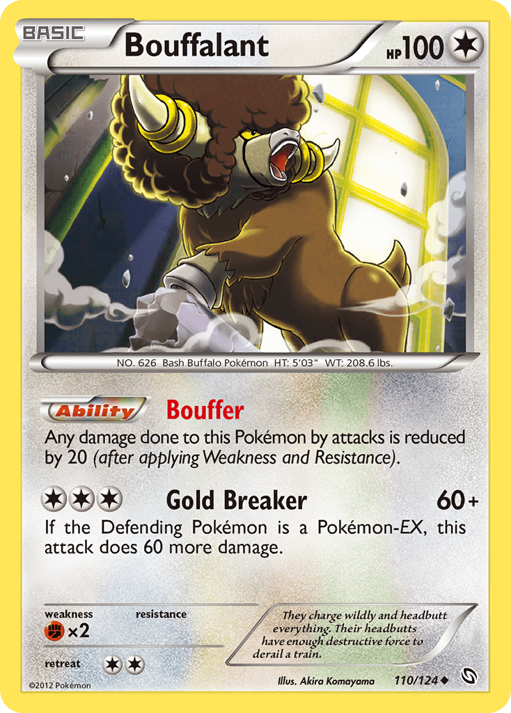 Bouffalant (110/124) [Black & White: Dragons Exalted] Pokemon Single Pokémon  | Multizone: Comics And Games