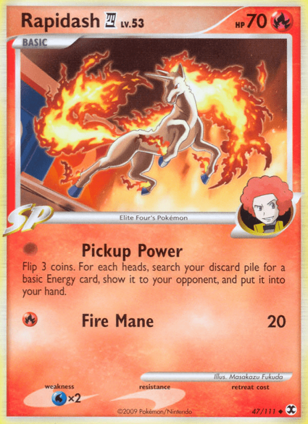 Rapidash (47/111) [Platinum: Rising Rivals] Pokemon Single Pokémon  | Multizone: Comics And Games