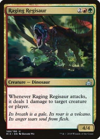 Raging Regisaur [Rivals of Ixalan] MTG Single Magic: The Gathering  | Multizone: Comics And Games