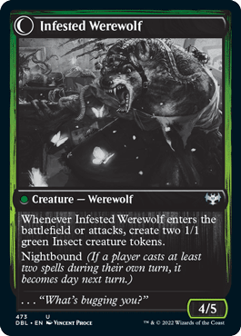Infestation Expert // Infested Werewolf [Innistrad: Double Feature] MTG Single Magic: The Gathering  | Multizone: Comics And Games