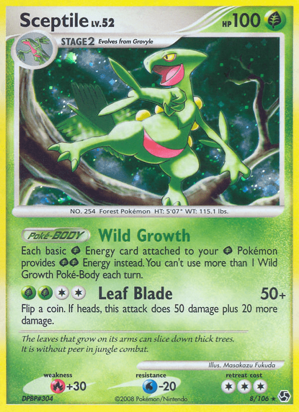 Sceptile (8/106) [Diamond & Pearl: Great Encounters] Pokemon Single Pokémon  | Multizone: Comics And Games