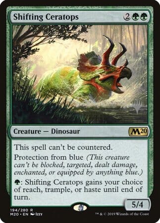 Shifting Ceratops [Core Set 2020 Promos] MTG Single Magic: The Gathering  | Multizone: Comics And Games