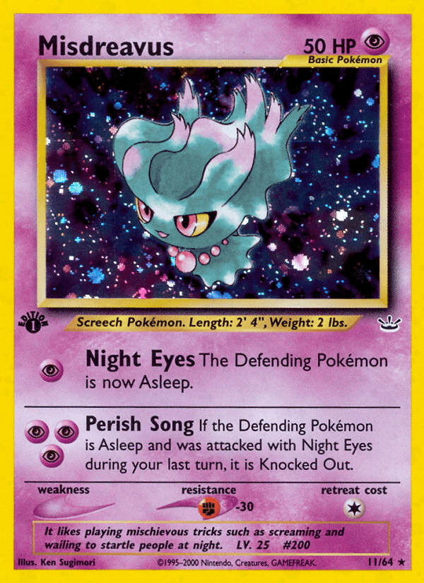 Misdreavus (11/64) [Neo Revelation 1st Edition] Pokemon Single Pokémon  | Multizone: Comics And Games
